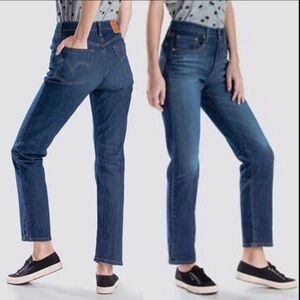 Levi’s Premium 501 High Rise Straight Denim Jeans Blue 26